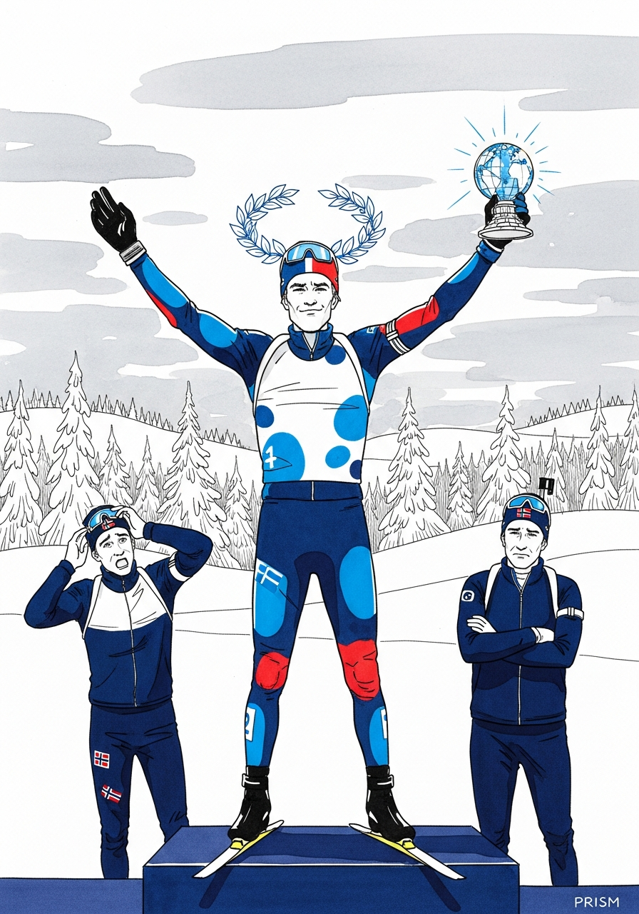 Eric Perrot s'impose sur l'individuel en Finlande et décroche le petit globe de la spécialité à Kontiolahti.