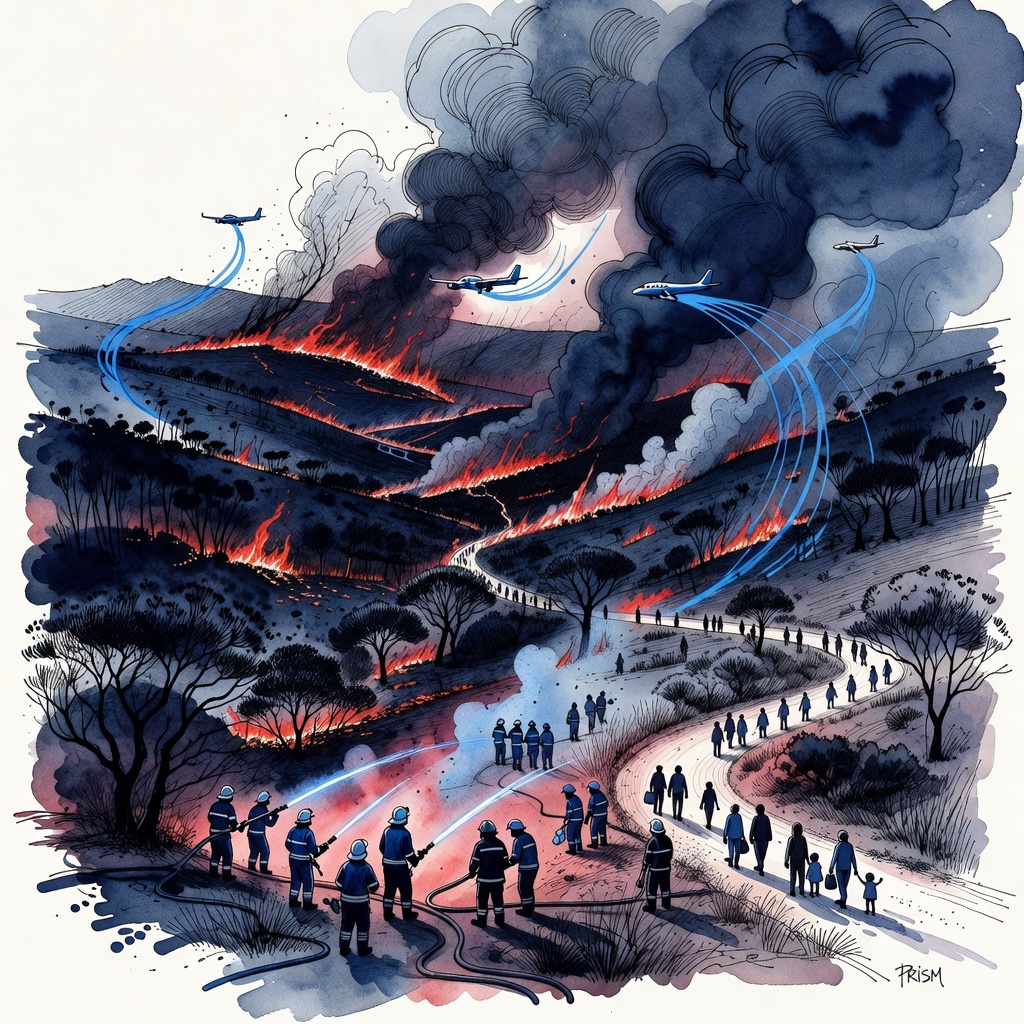 Le sud de la France frappé par plusieurs incendies attisés par la sécheresse et les vents