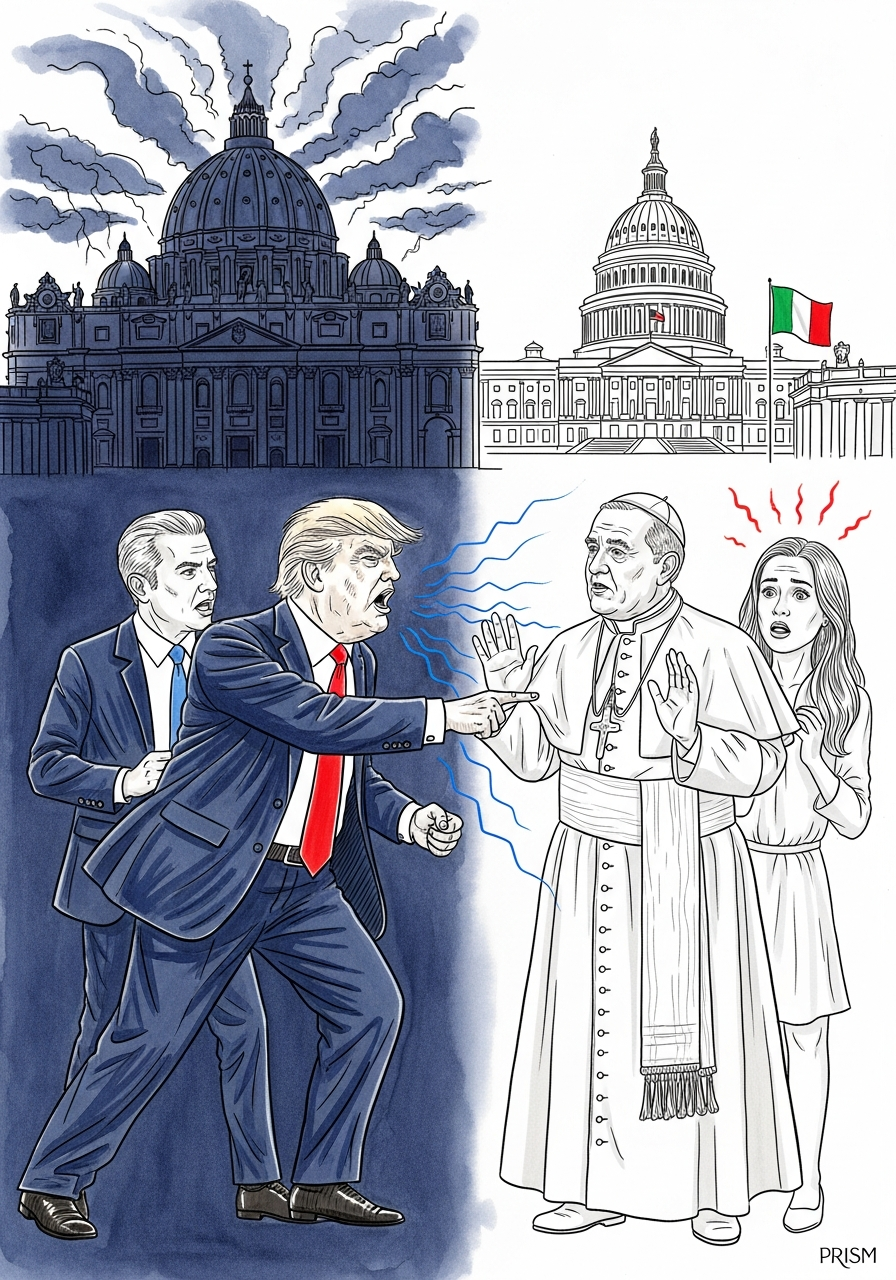 Donald Trump attaque frontalement le pape Léon XIV, provoquant une crise diplomatique et religieuse sans précédent.