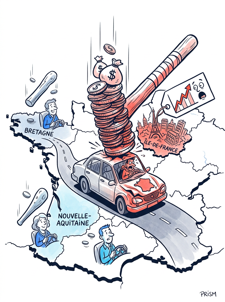 Assurance auto : les tarifs pénalisent fortement les grandes métropoles, épargnant les conducteurs des zones rurales