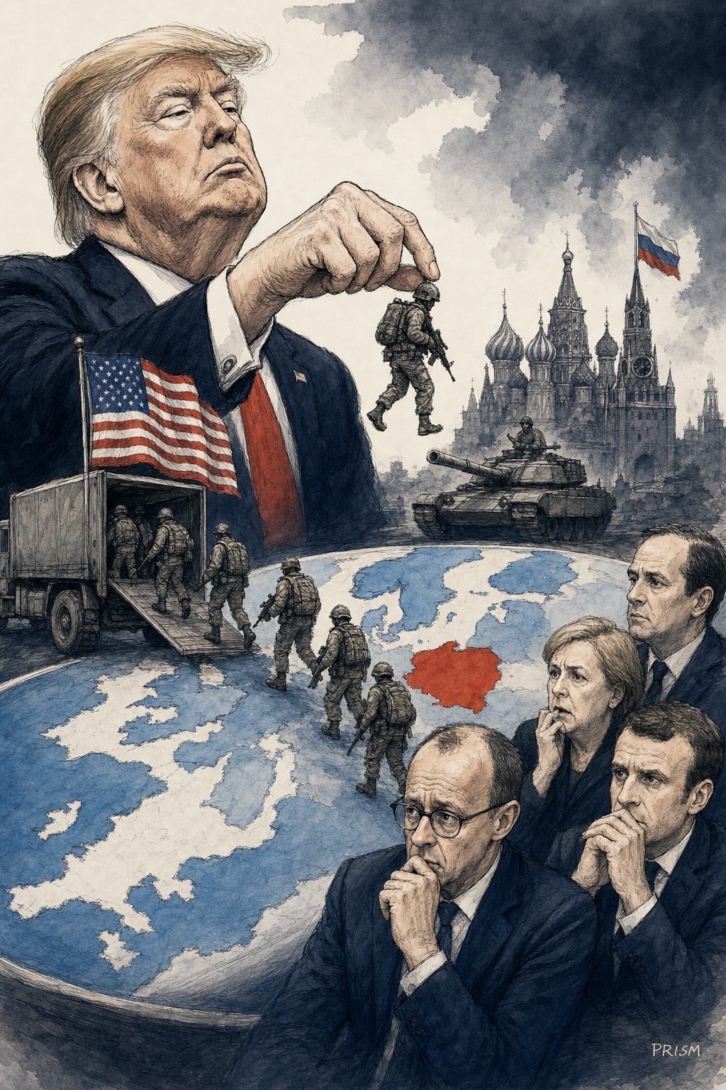 Donald Trump annonce un retrait massif de troupes d'Allemagne, fragilisant la sécurité européenne face à Moscou