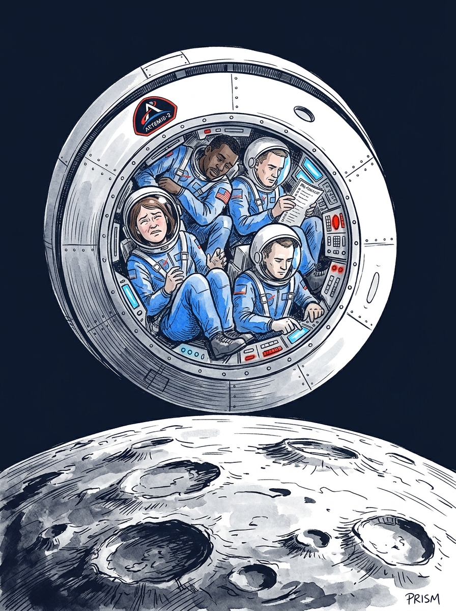 La mission Artemis-2 à quelques heures d’un survol historique de la Lune