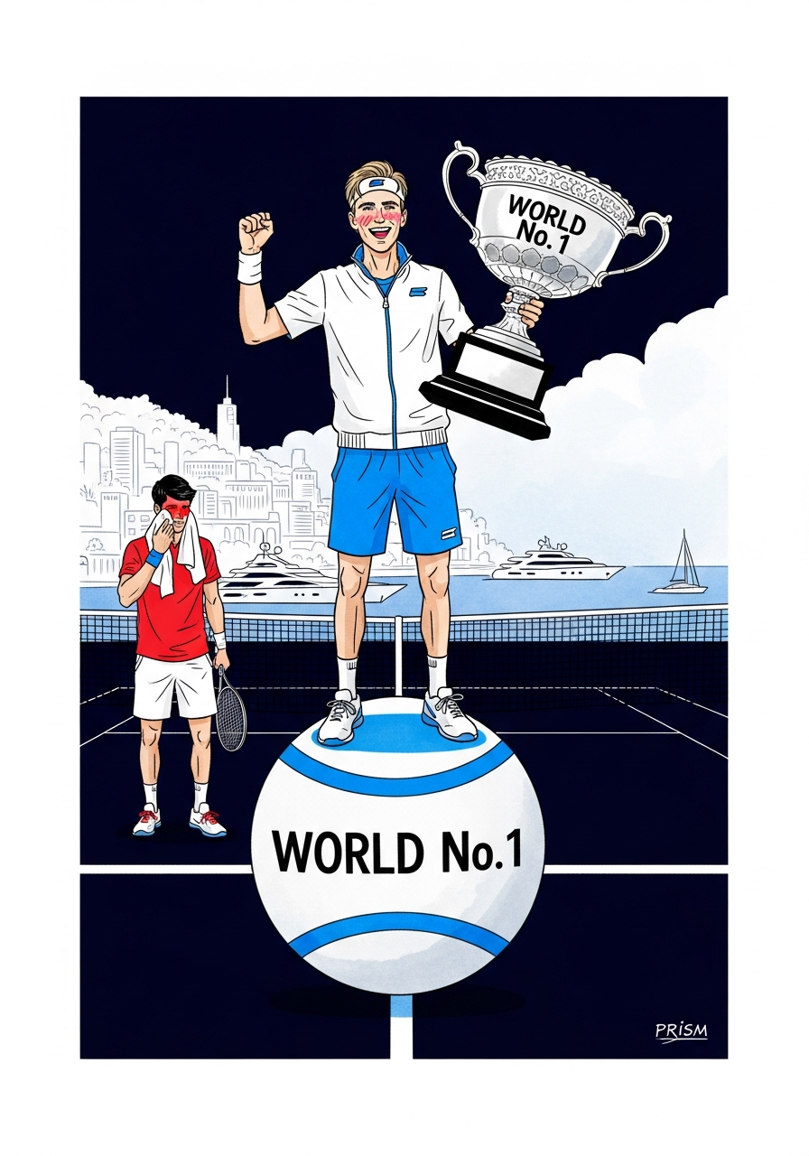 Jannik Sinner bat Carlos Alcaraz en finale à Monte-Carlo pour redevenir le numéro un mondial