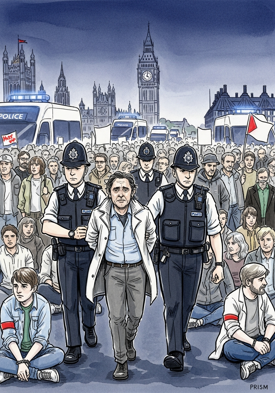 Vague d'arrestations massives à Londres lors d'un rassemblement pour Palestine Action défiant l'interdiction gouvernementale
