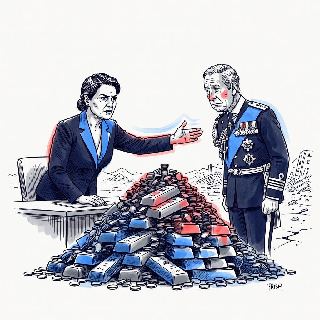 La présidente vénézuélienne réclame au roi Charles III l'or gelé pour les secours après les séismes.