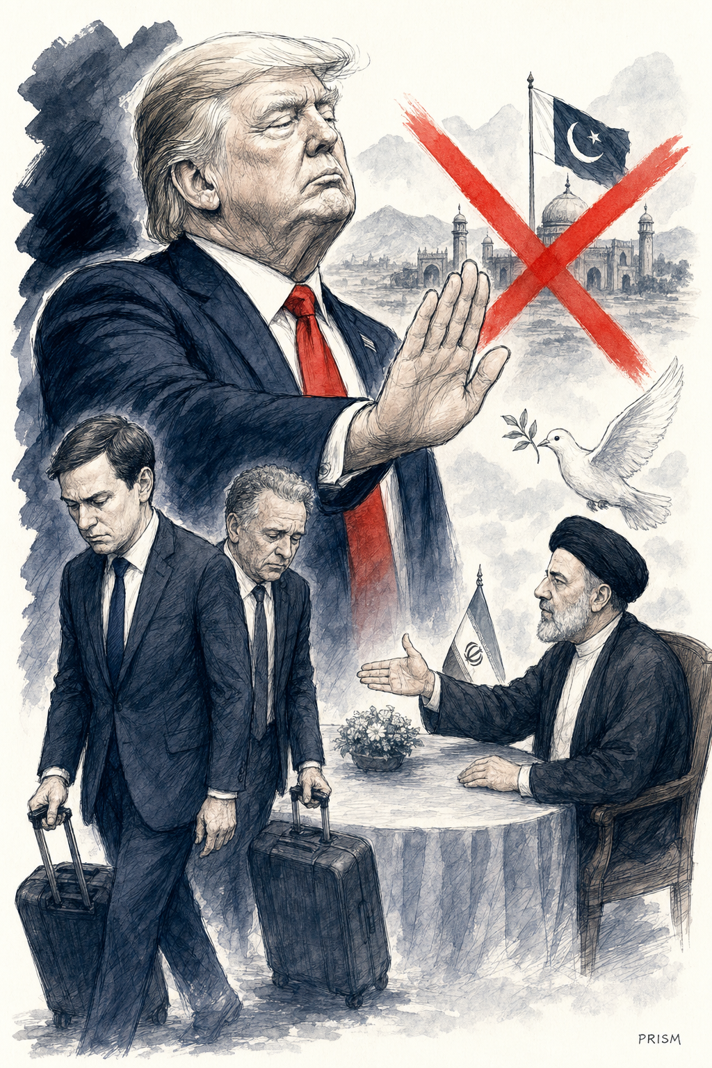 Donald Trump annule les pourparlers de paix avec l'Iran au Pakistan, invoquant une perte de temps