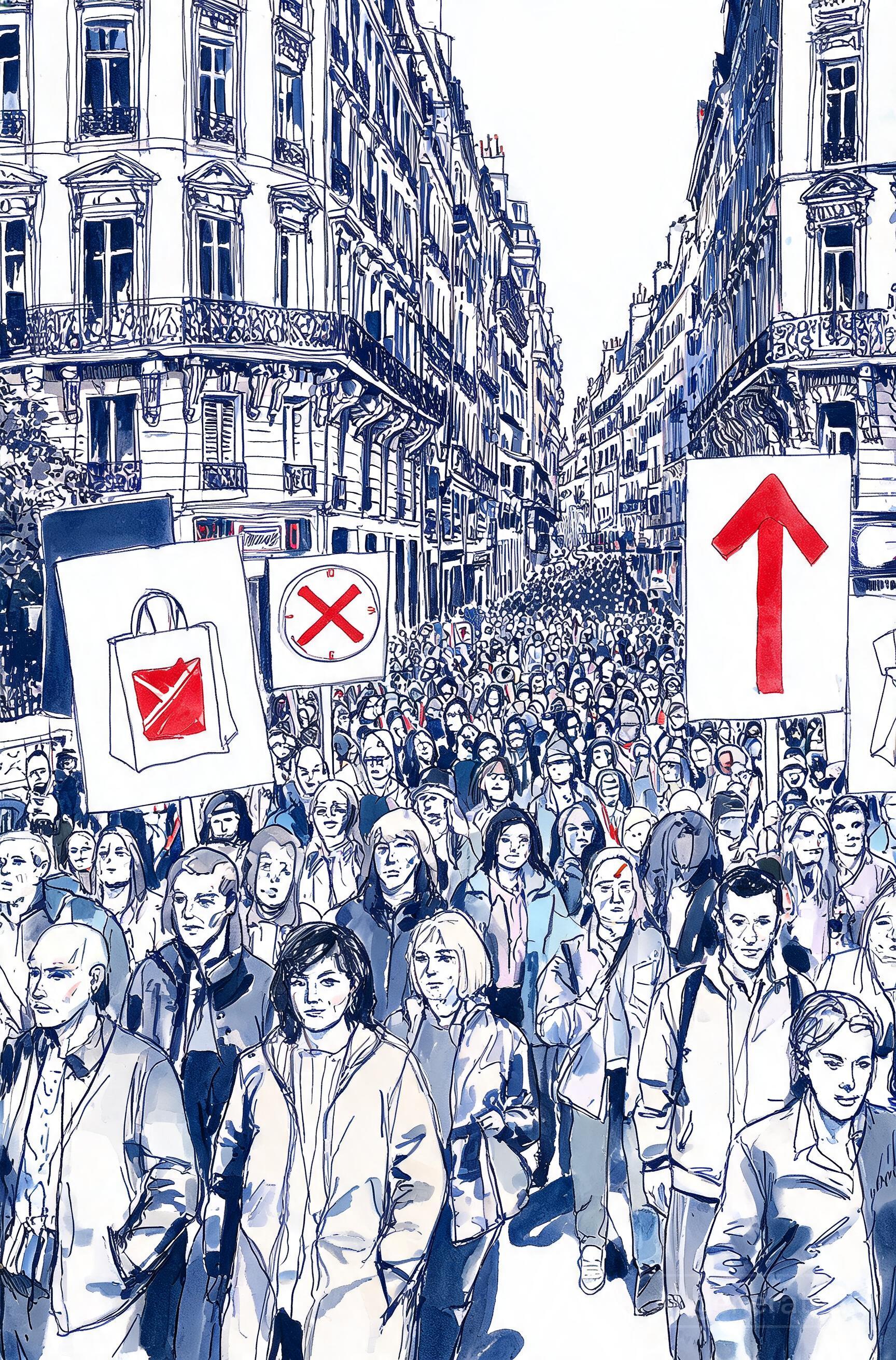 Les manifestations du 1er Mai mobilisent jusqu'à 300 000 personnes en France pour le pouvoir d'achat.