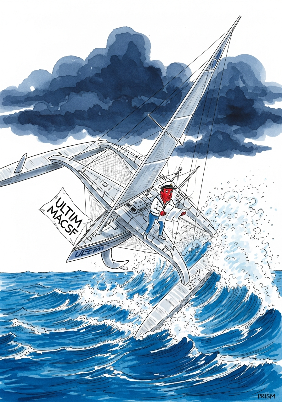 Voile : Guirec Soudée boucle le tour du monde à l’envers avec un nouveau record