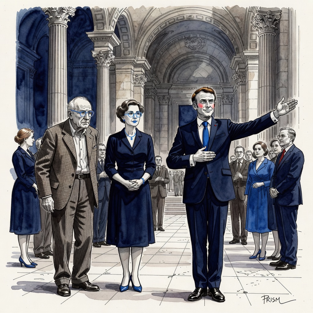 Emmanuel Macron honore l'historien et résistant Marc Bloch et son épouse Simonne au Panthéon.