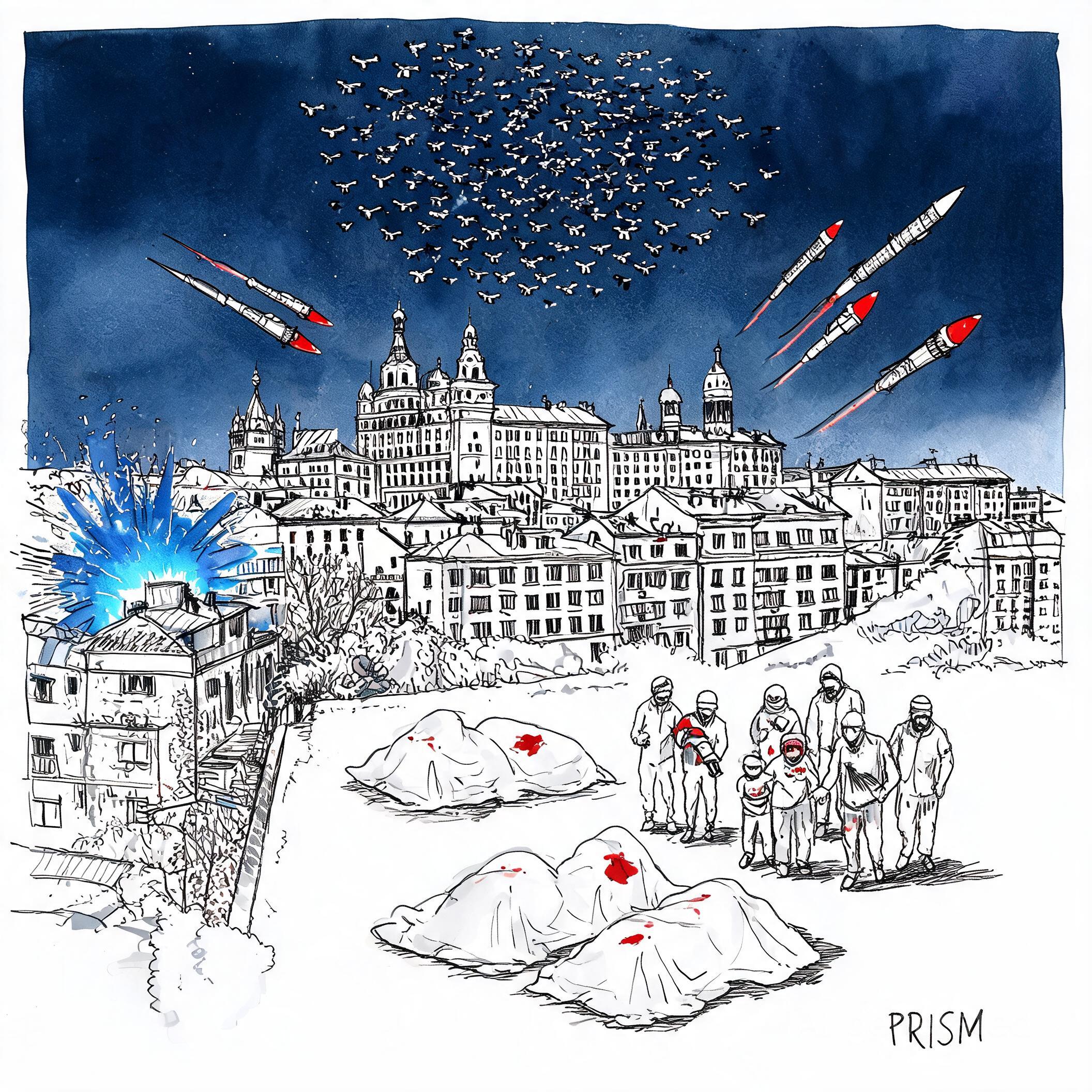 Guerre en Ukraine : quatre morts dans une attaque russe ; Kiev visée par 600 drones