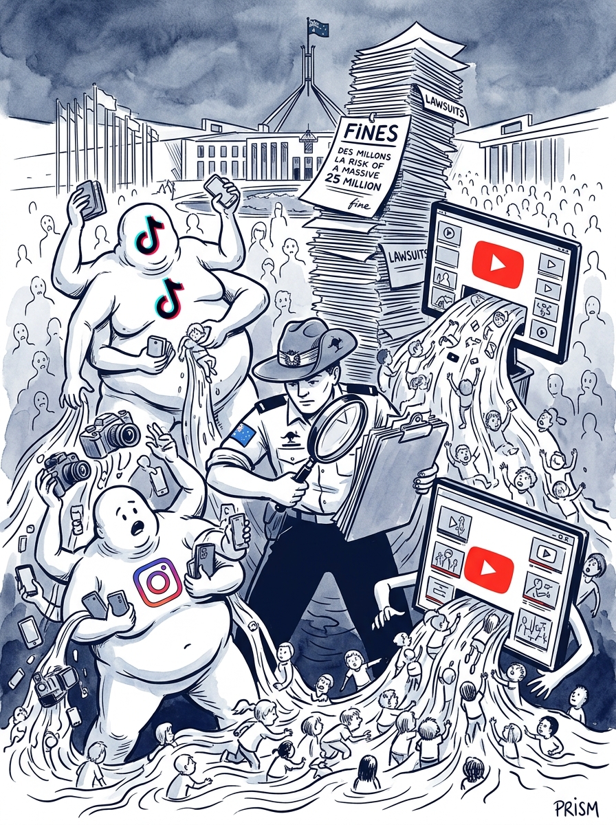 L'Australie enquête sur les géants du Web pour non-respect de l'interdiction des réseaux sociaux aux mineurs