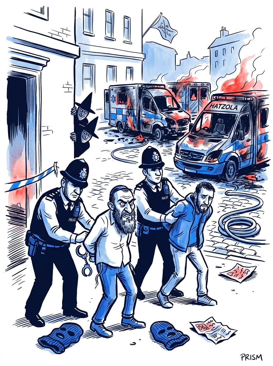 Londres : deux arrestations après l'incendie criminel d'ambulances juives, une attaque antisémite aux ramifications pro-iraniennes.