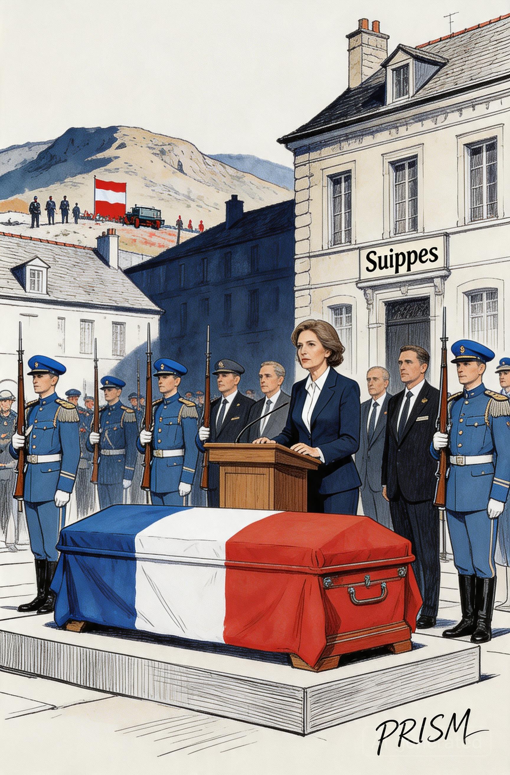 Hommage national au sergent Anicet Girardin à Suippes après son décès au Liban