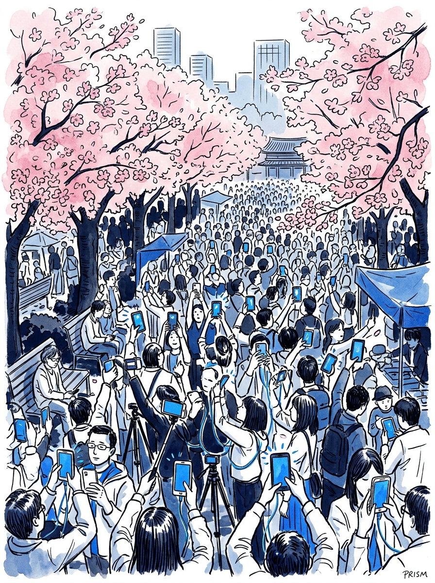 "Cela me remplit d'émotions" : le sacre des cerisiers, symbole du printemps au Japon