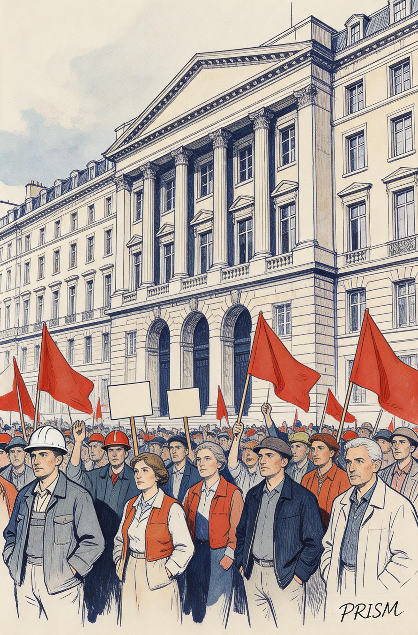 Rassemblement syndical à Paris pour dénoncer les accidents du travail et réclamer des mesures urgentes
