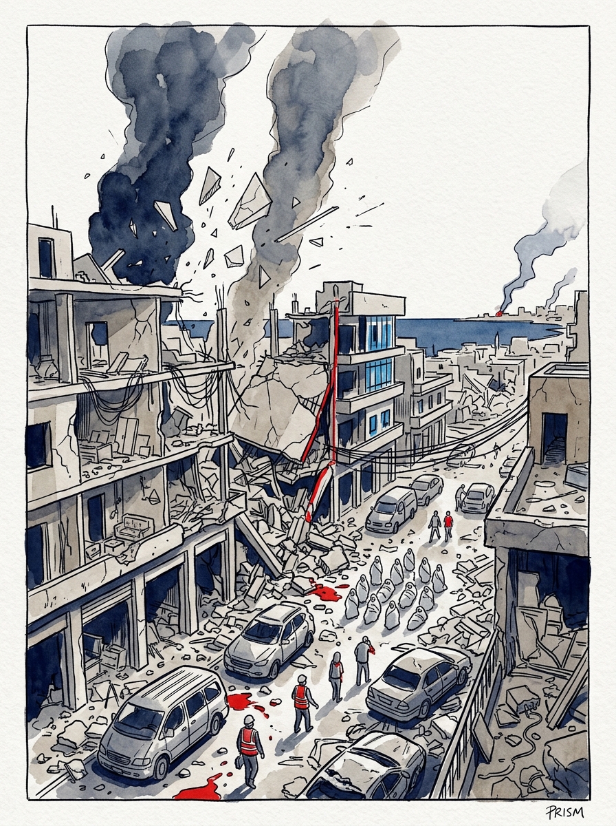 Liban : au moins 12 morts dans des frappes israéliennes dans le centre de Beyrouth