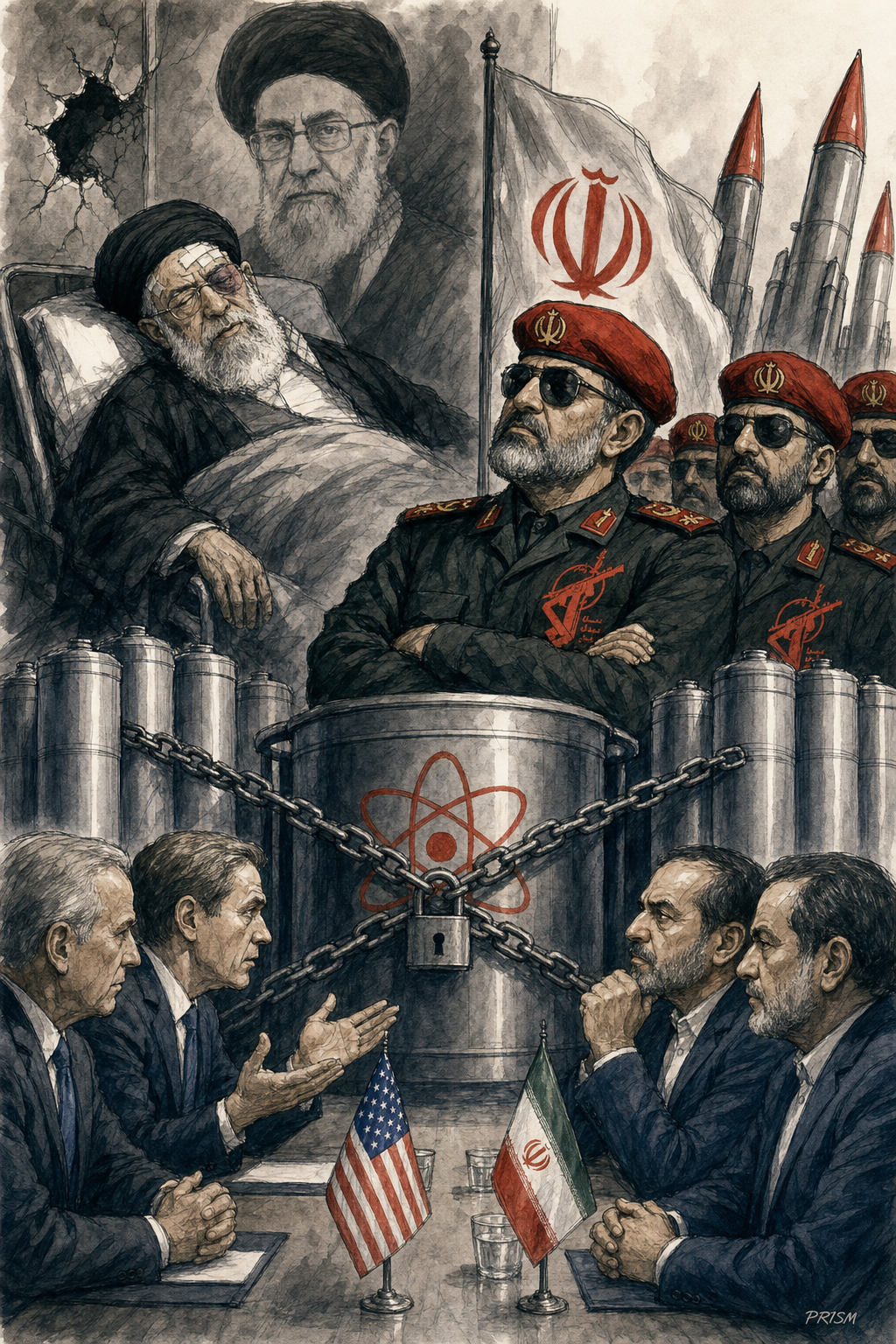 Les Gardiens prennent le pouvoir après la disparition de Mojtaba Khamenei et bloquent les pourparlers nucléaires.