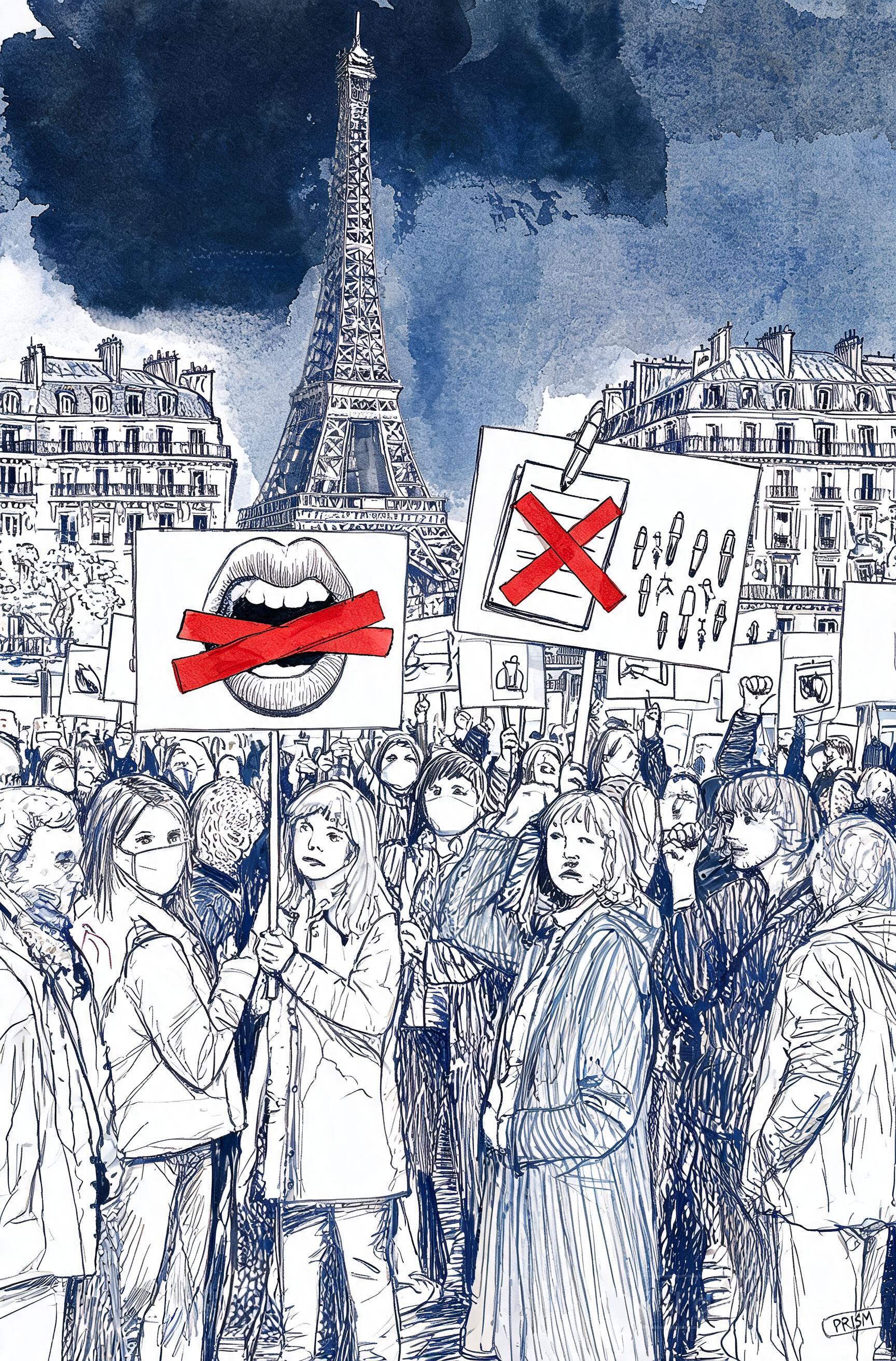 Rassemblement à Paris pour la liberté de la presse alors que les agressions mondiales s'intensifient