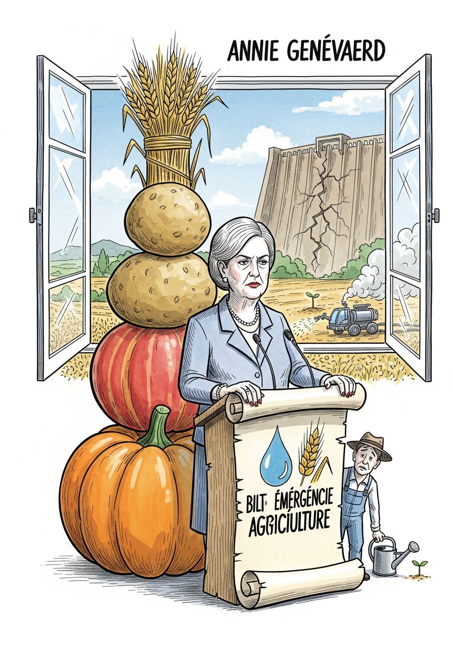 Annie Genevard présente un projet de loi d'urgence agricole pour sécuriser la production et l'irrigation nationale