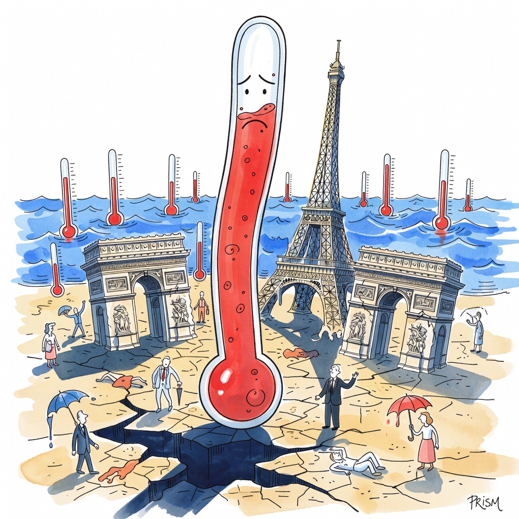 Canicule : avec +3,8 °C par rapport aux normales de saison, juin 2026 a été le mois le plus chaud jamais enregistré en France, annonce Météo-France