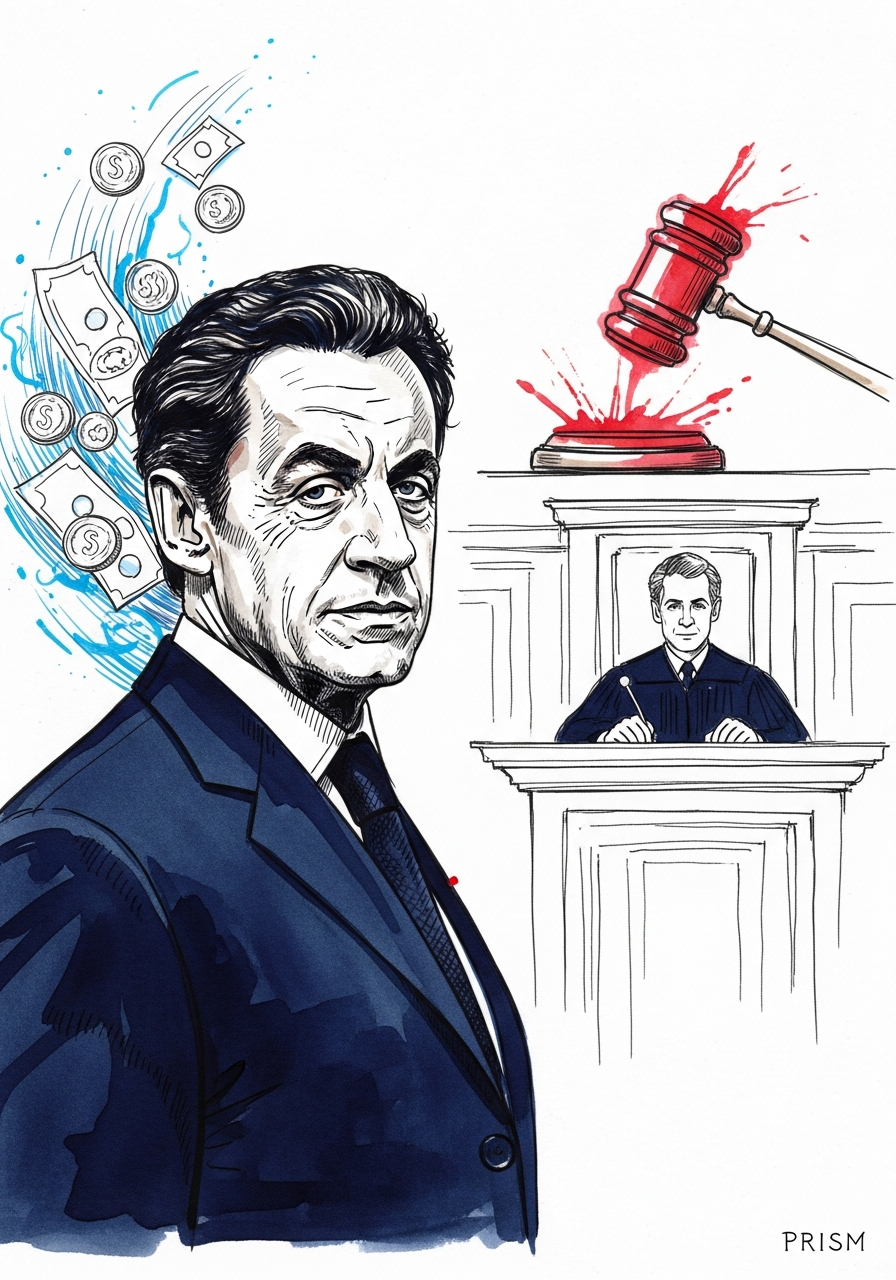 Nicolas Sarkozy face à la cour d'appel : l'ex-président conteste sa condamnation pour financement libyen.