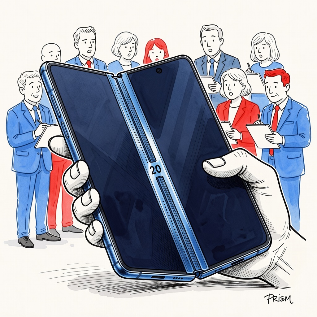 Samsung dévoile le Flex Titanium, une technologie à base de titane qui promet de réduire le pli des smartphones pliants.
