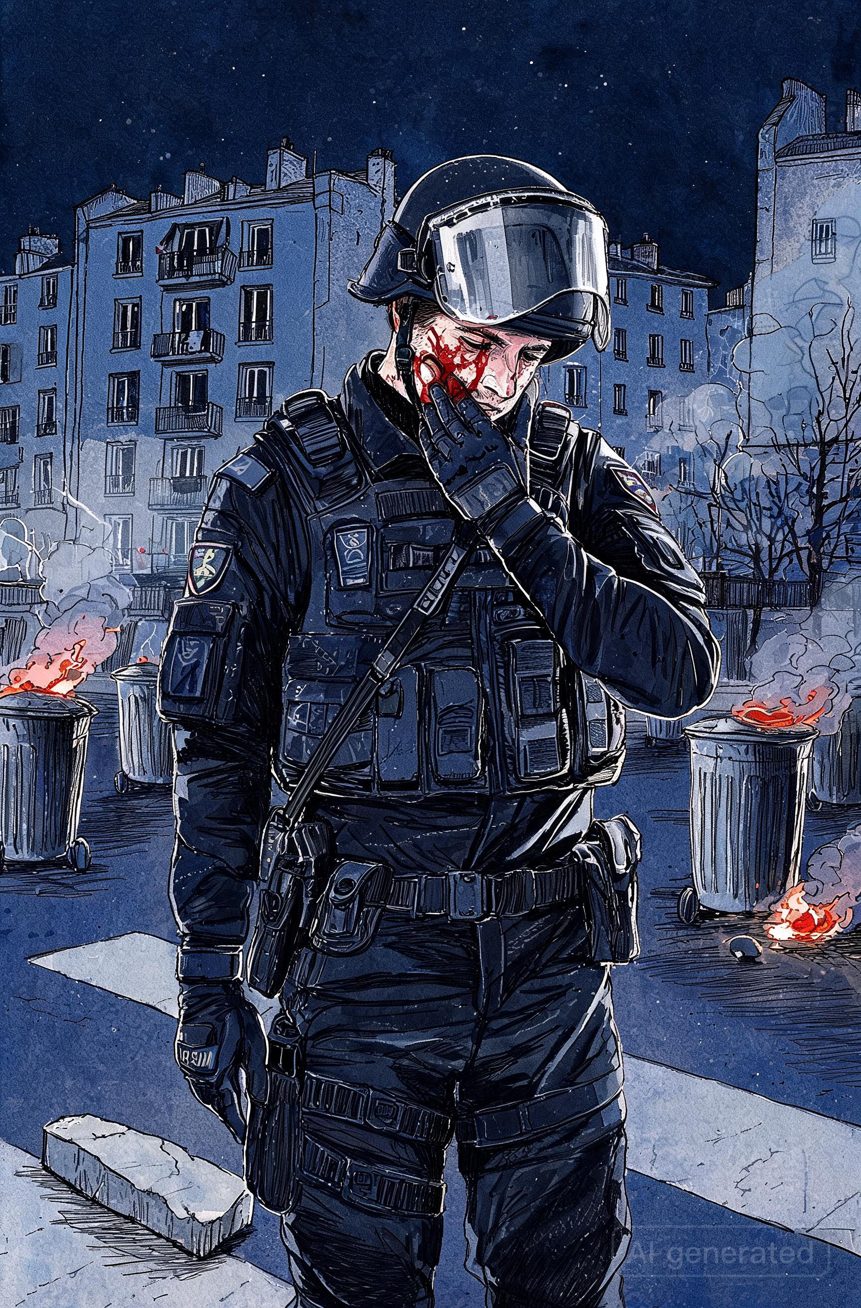 Un policier blessé au visage lors de violences urbaines aux Mureaux dans les Yvelines