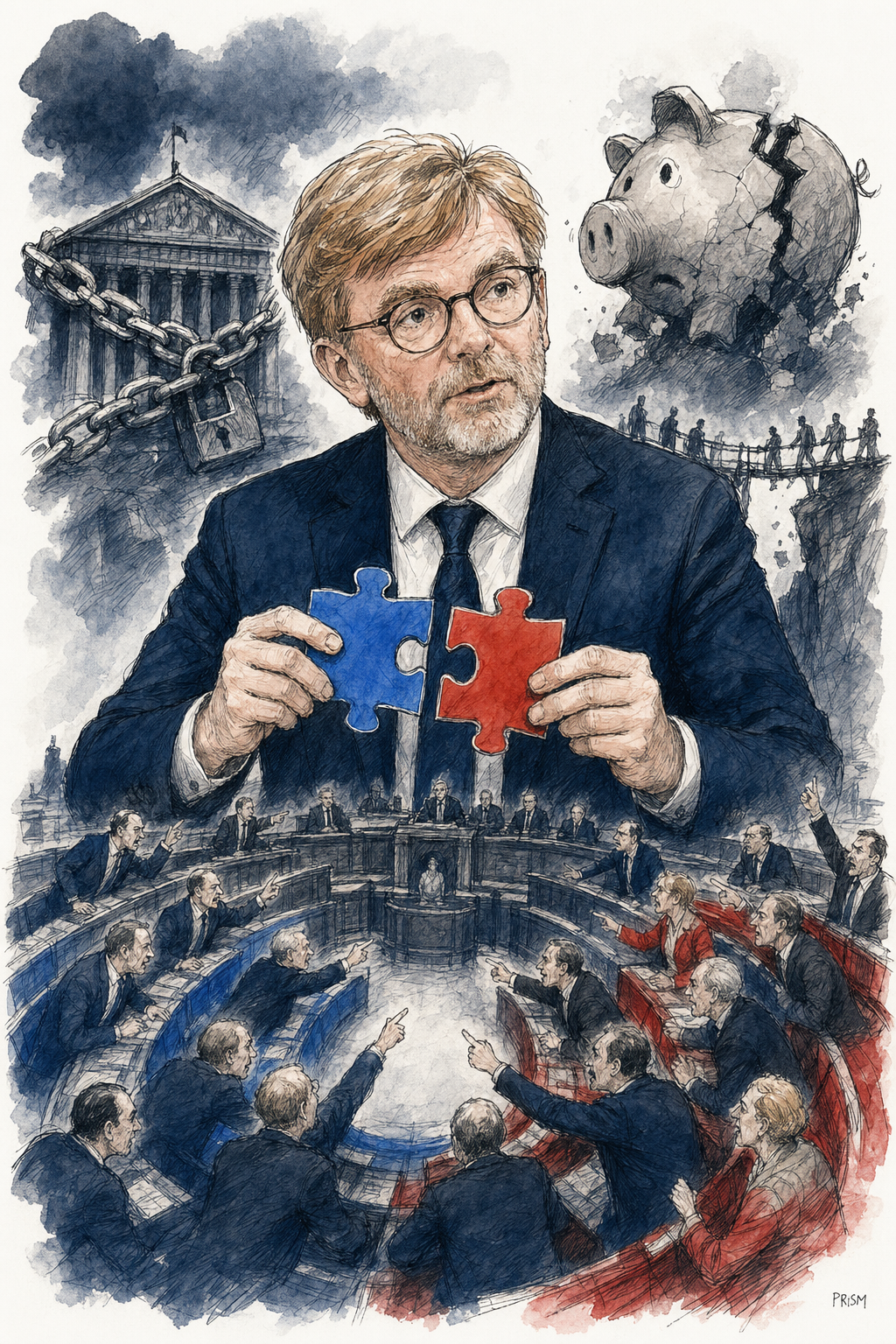 Marc Fesneau prône le compromis parlementaire pour surmonter les blocages budgétaires et législatifs du gouvernement.