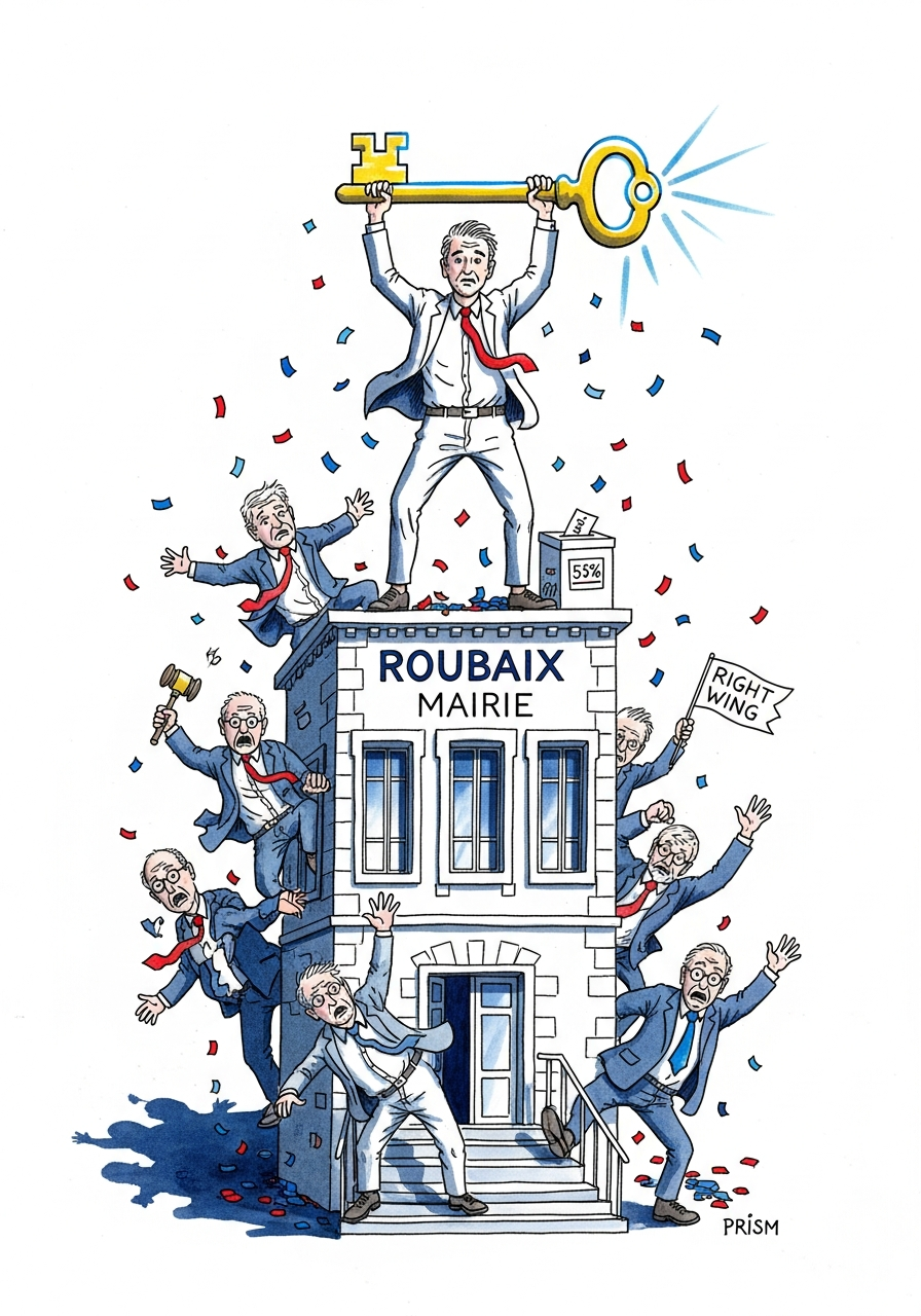 David Guiraud (LFI) devient maire de Roubaix et met fin à douze ans de gestion municipale de droite