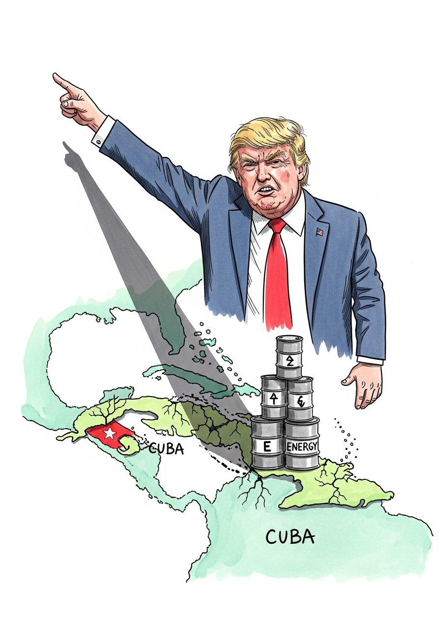Donald Trump menace d'agir contre Cuba, provoquant une incertitude majeure sur la stabilité économique de la région.