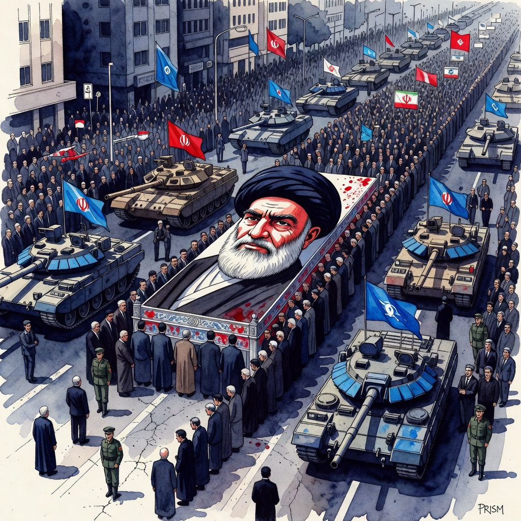 L’Iran met en scène les “plus grandes funérailles du siècle” pour Ali Khamenei