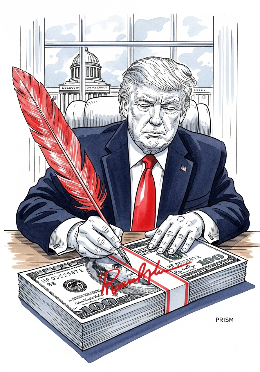 Donald Trump impose sa signature sur les billets de banque américains, brisant une tradition monétaire vieille de 165 ans.