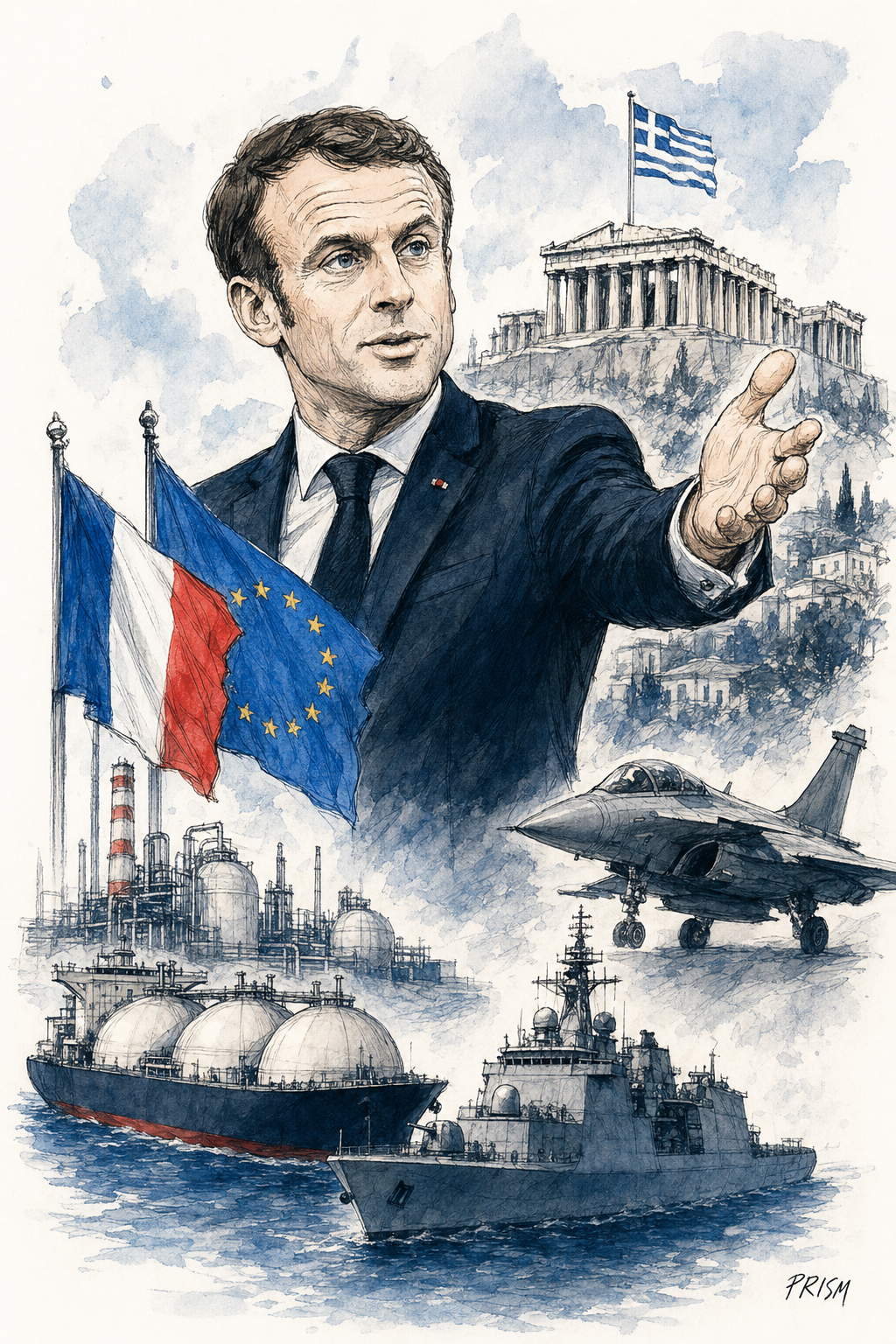 Emmanuel Macron exhorte les entreprises françaises à investir en Grèce pour renforcer la souveraineté européenne