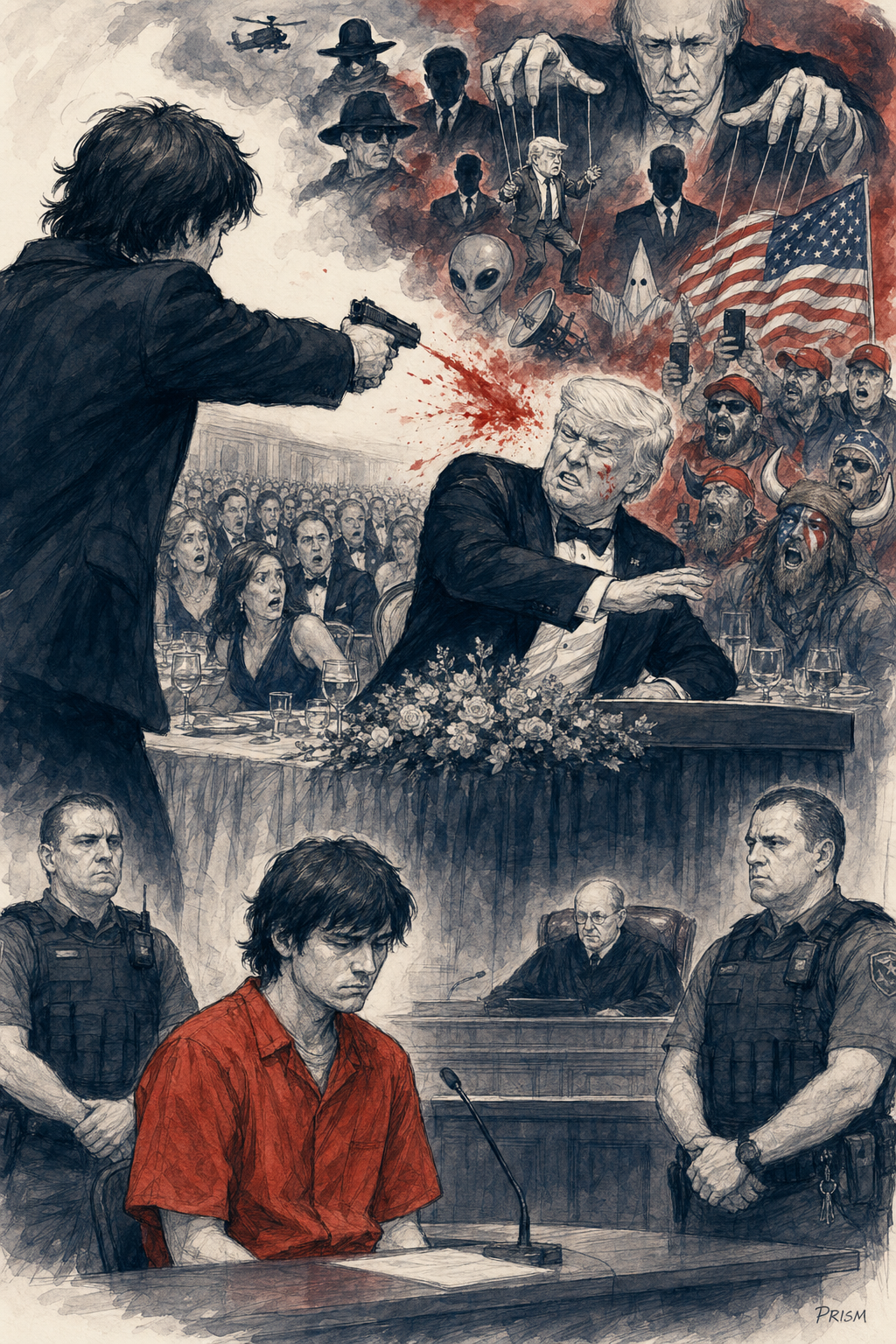 Cole Tomas Allen tente d'assassiner Donald Trump au gala provoquant une vague de théories complotistes