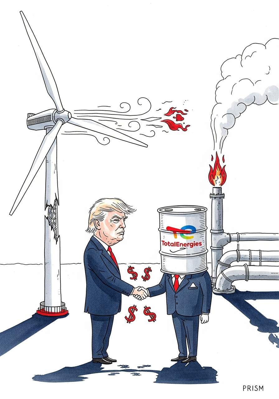 TotalEnergies abandonne l'éolien offshore américain pour le gaz après un accord d'un milliard avec Trump