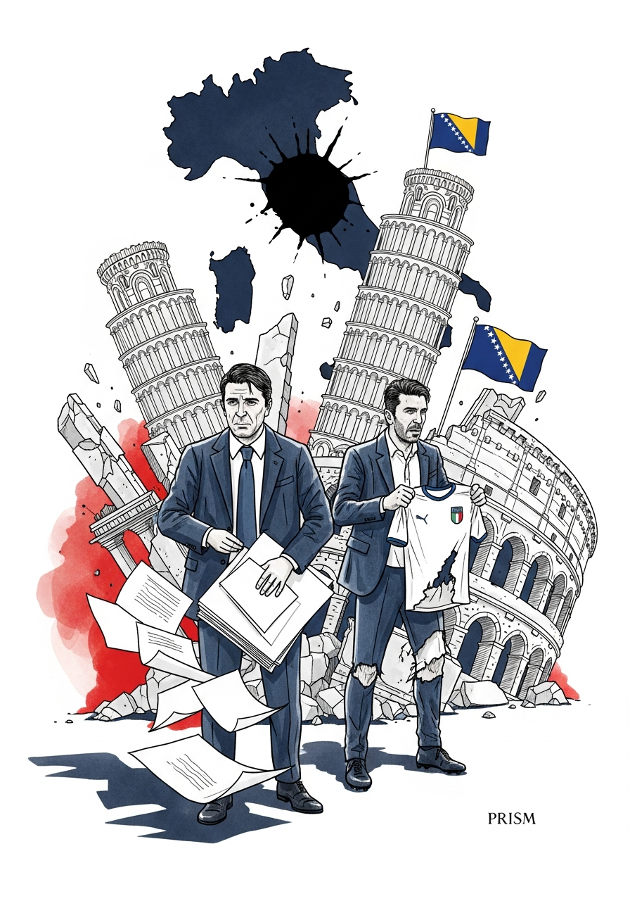L'Italie exclue du Mondial 2026 provoque la démission immédiate du sommet de sa fédération de football
