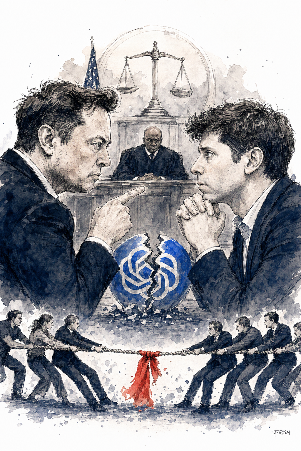 On vous explique la bataille juridique qui s'ouvre entre Sam Altman et Elon Musk sur la naissance d'OpenAI