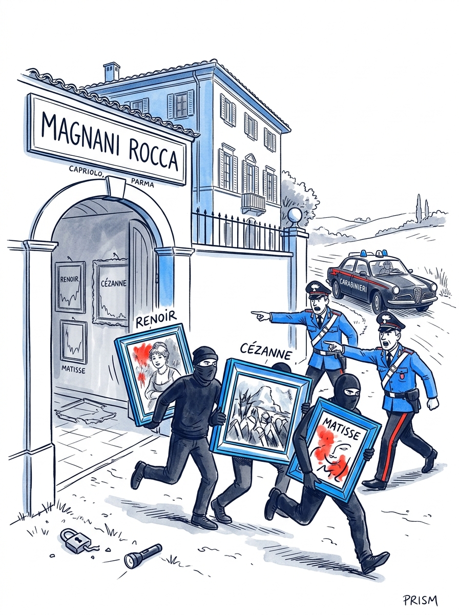 Vol de trois chefs-d'œuvre en Italie : une enquête criminelle ouverte sur un trafic mafieux