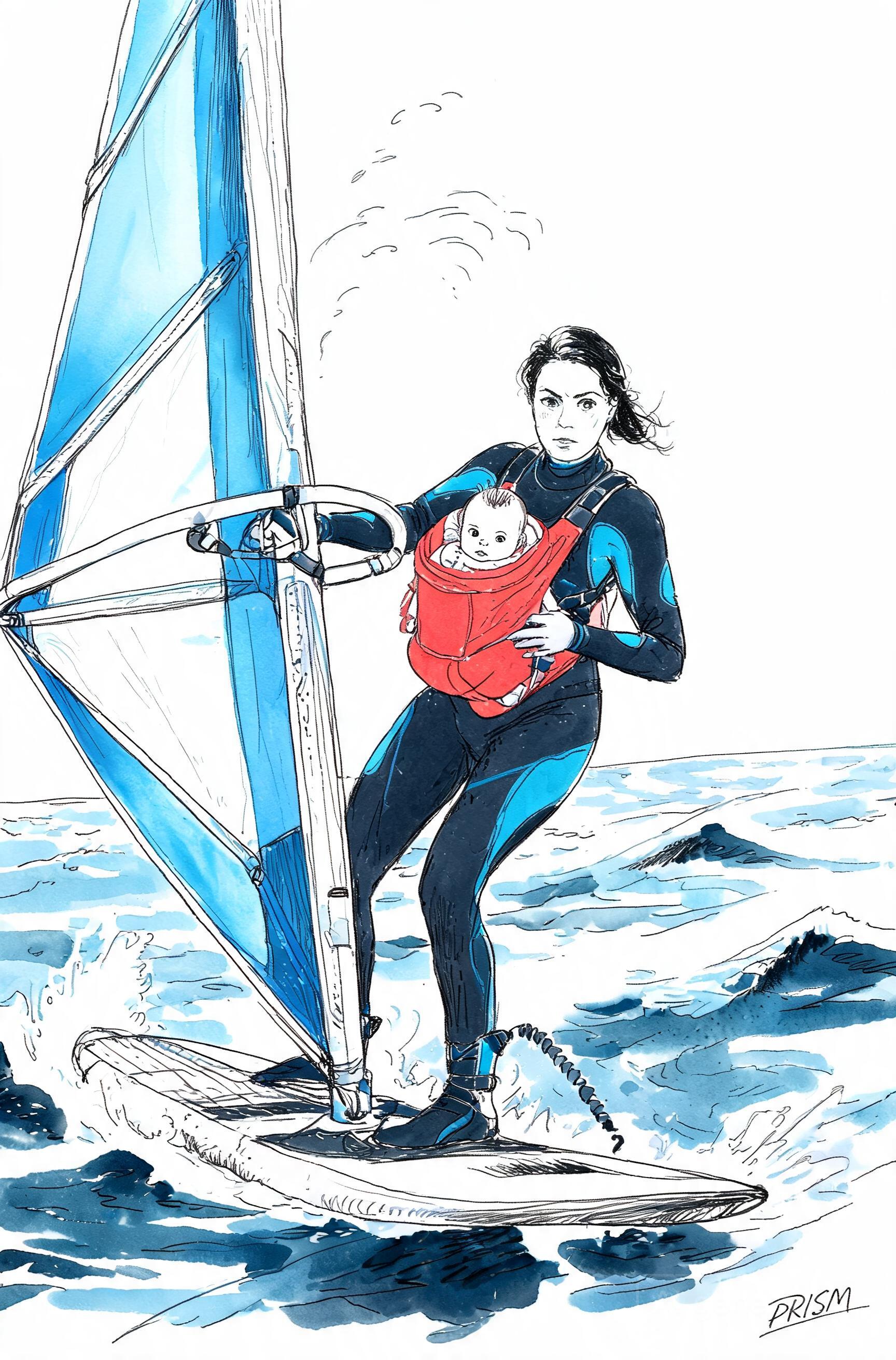 Marion Mortefon : la championne de windsurf reprend la compétition après une maternité