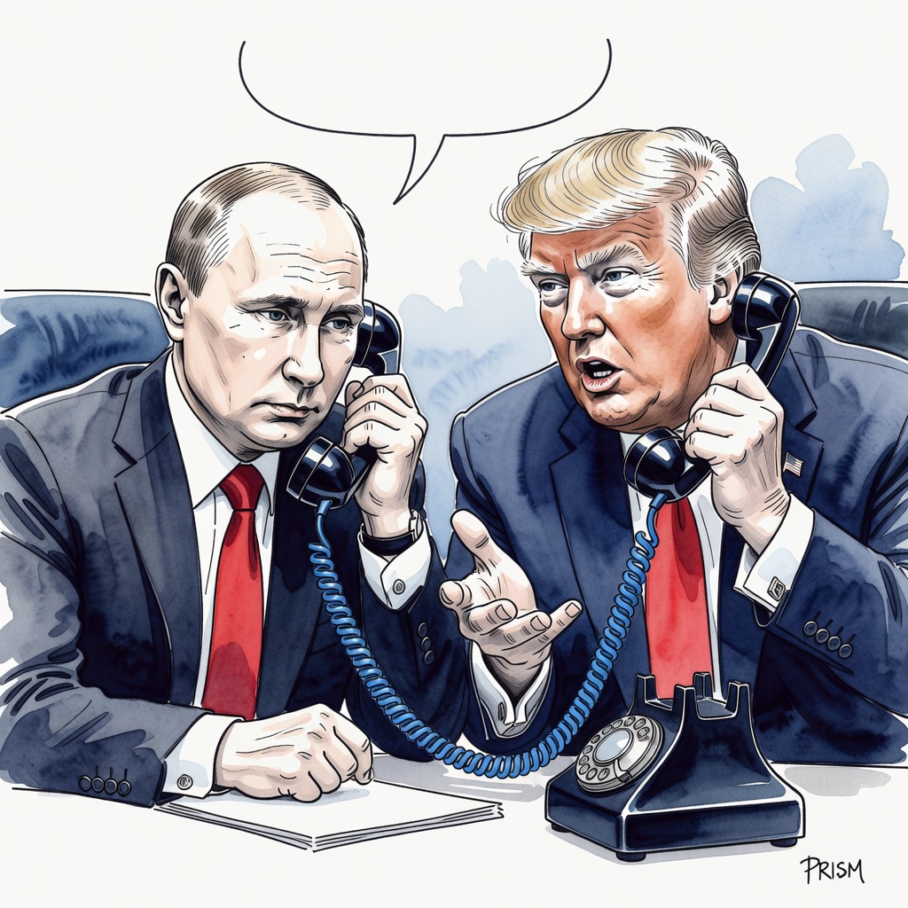 Poutine et Trump s'entretiennent pour négocier un règlement en Ukraine avant le sommet de l'Otan.