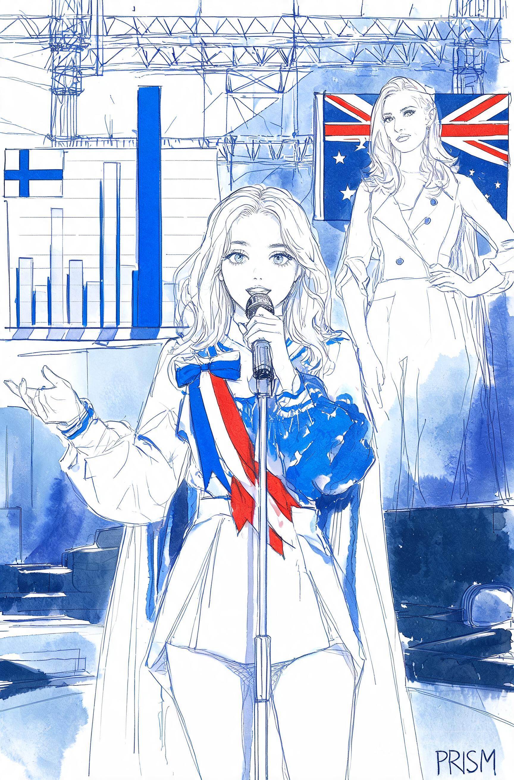 Eurovision 2026 : découvrez la performance de Monroe, la candidate française, sur la scène de Vienne