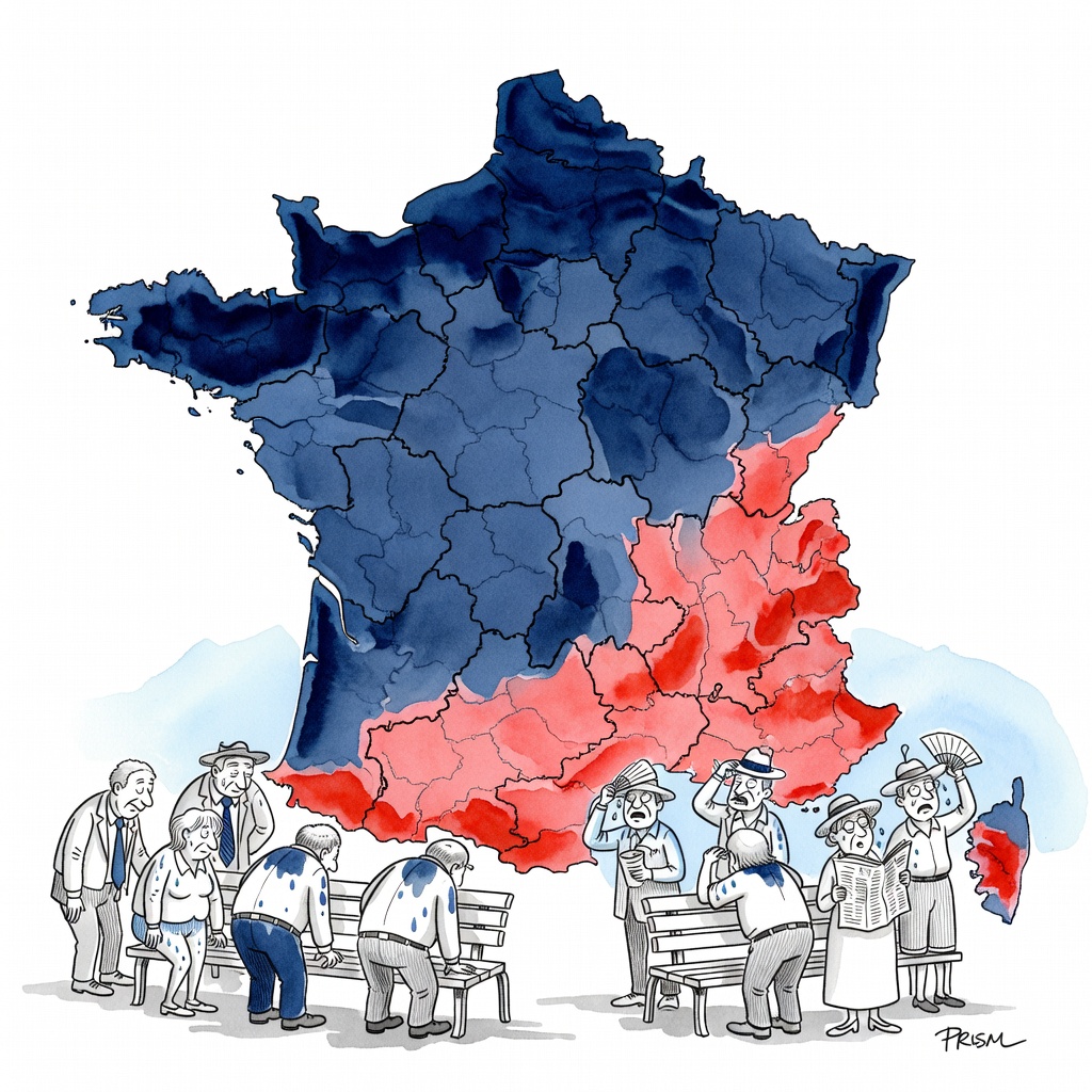 La canicule gagne du terrain en France, 67 départements placés en vigilance orange par Météo-France pour mercredi