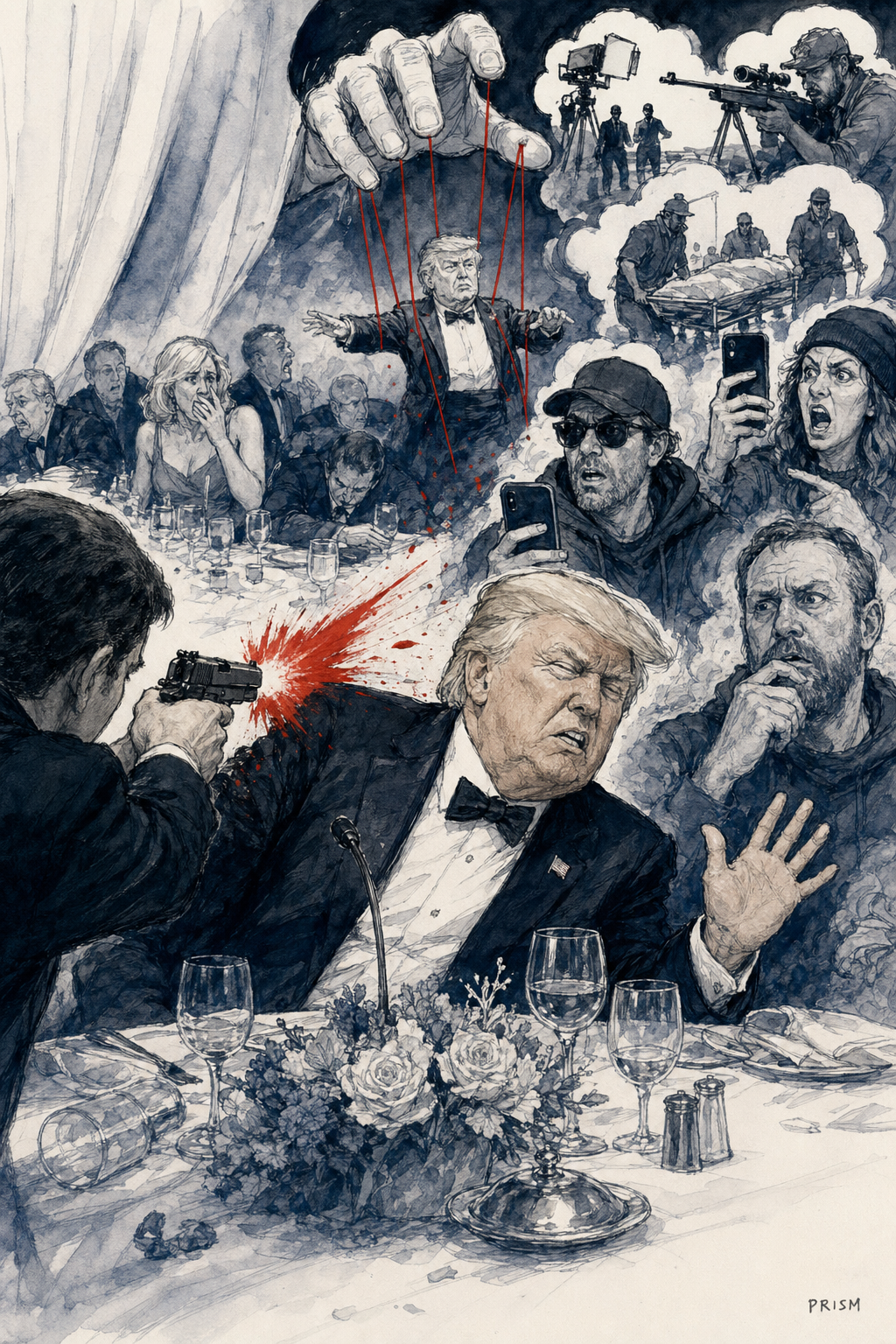 Les tirs au gala de la presse ravivent des théories du complot sur Donald Trump