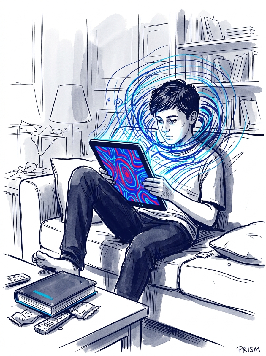 Les jeunes passent dix fois plus de temps sur les écrans qu'à lire, menaçant leur concentration.